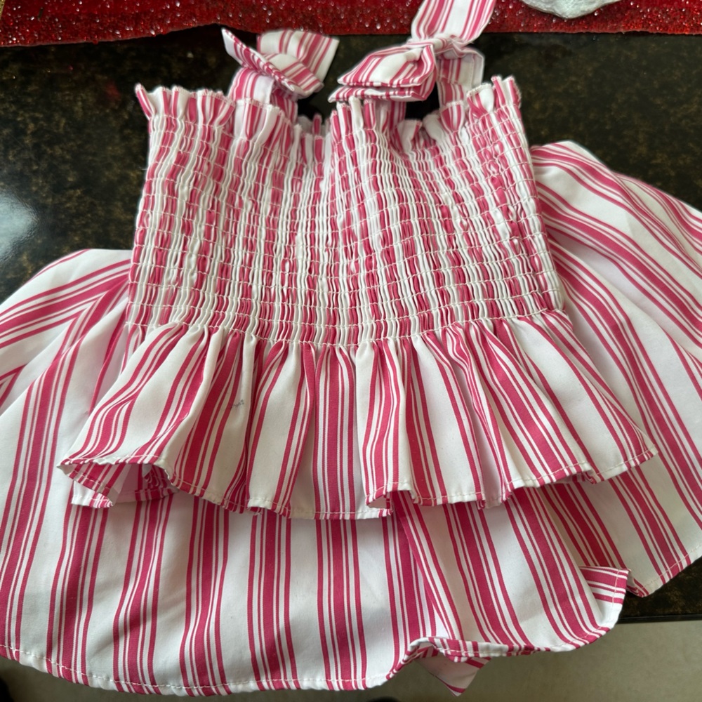 Habitual Pink and White Striped Kids Blouse